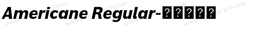 Americane Regular字体转换